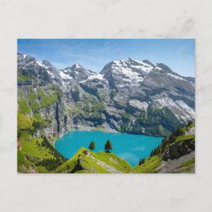 Alpsee Oeschinensee in der Schweiz Postkarte