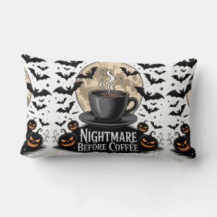 Alptraum vor Halloween-Kaffee Lendenkissen
