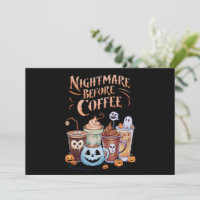 Alptraum vor Kaffee-Kürbis-Gewürz-Halloween