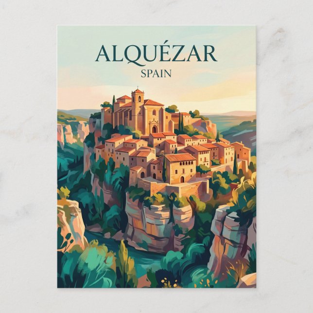 Alquézar Spanien Postkarte (Vorderseite)