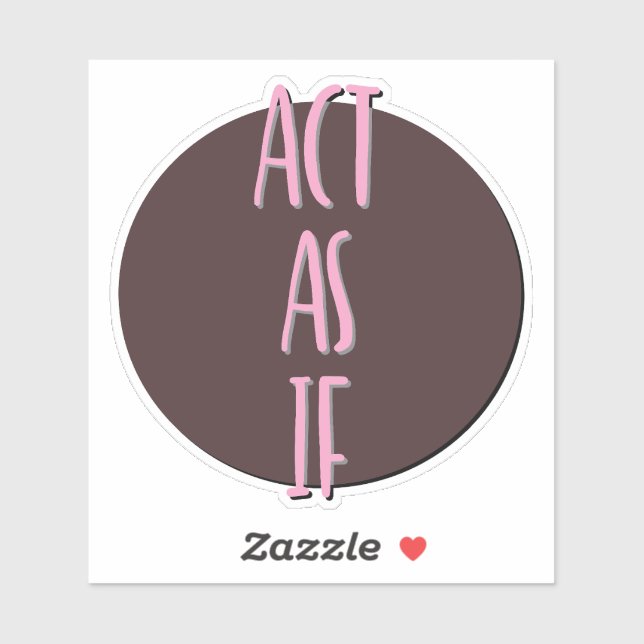 Als 12-Stufen-Slogan Aufkleber (Blatt)