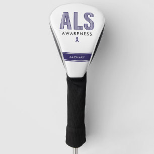 ALS Awareness Blue Ribbon Golf Headcover