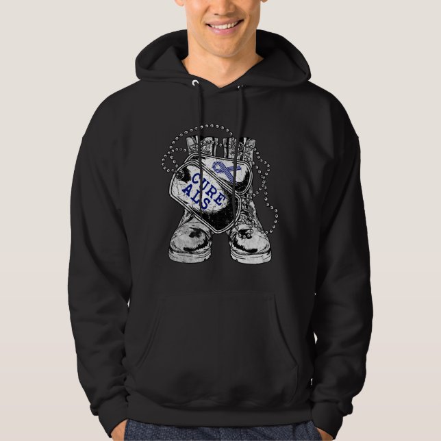 ALS Awareness for Military Veteran  Hoodie (Vorderseite)