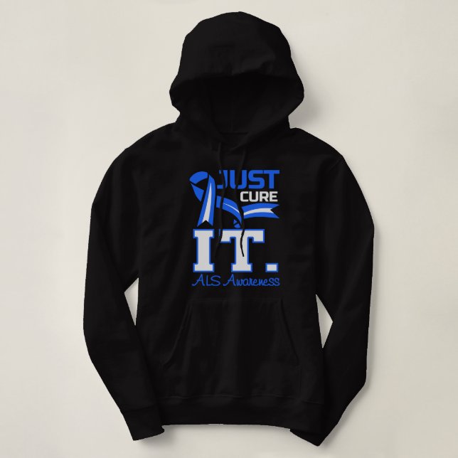 ALS Awareness Just heilen ALS in Schwarz  Hoodie (Design vorne)