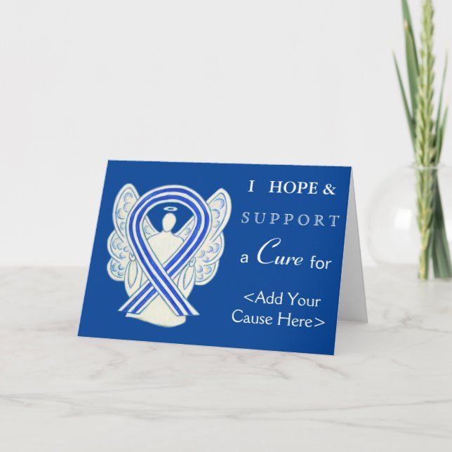 ALS Awareness Ribbon Angel Art Grußkarten Karte (Vorderseite)
