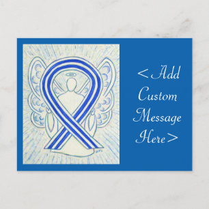 ALS Awareness Ribbon Angel Custom Art Postkarte