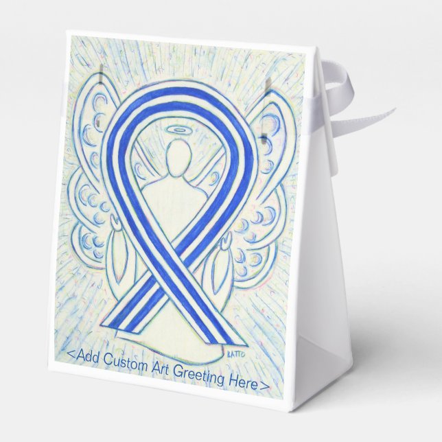 ALS Awareness Ribbon Angel Gastgeschenk Boxen Geschenkschachtel (Rückseite)