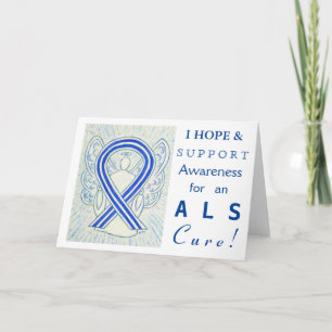 ALS Awareness Ribbon Angel Grußkarten Karte