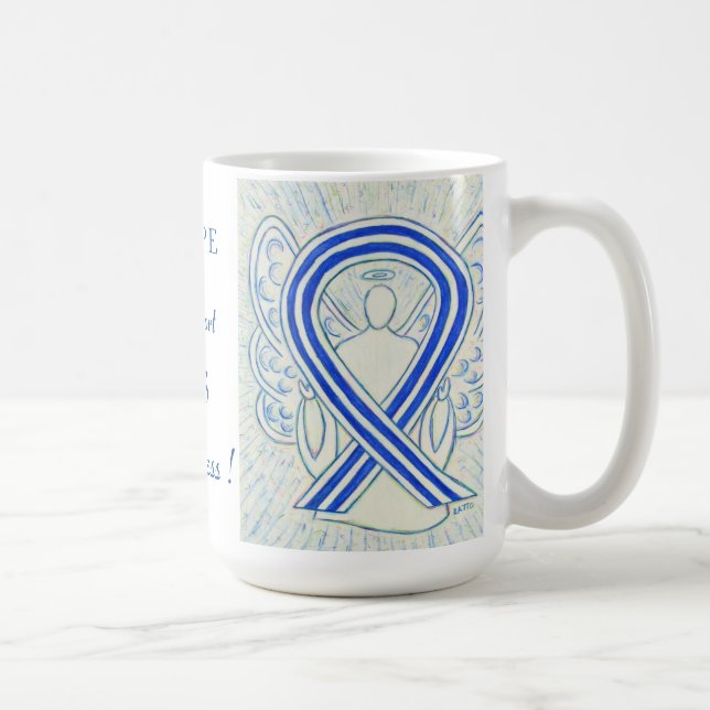 ALS Awareness Ribbon Engel Custom Tasse (Rechts)