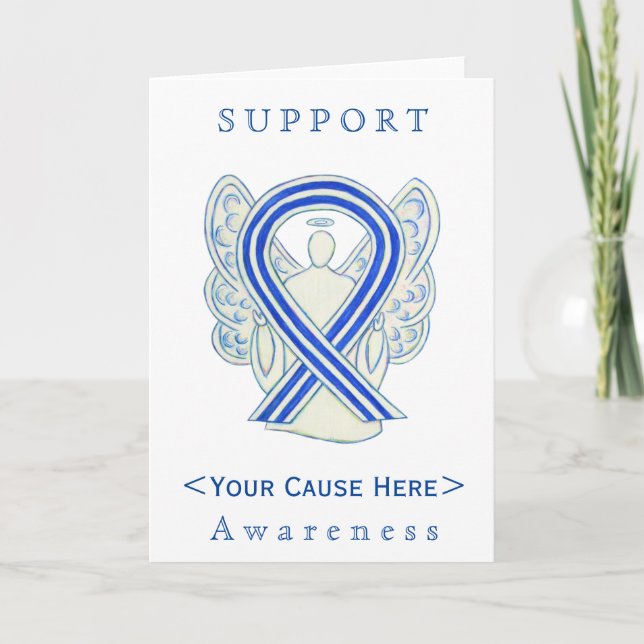 ALS Awareness Ribbon Engel individuelle Karte (Vorderseite)