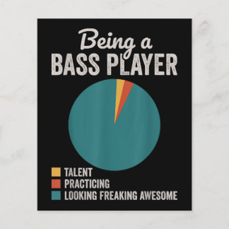 Als Bassist Musiker Funny Bass Gitarrist