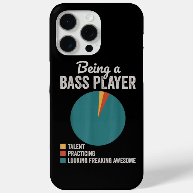 Als Bassist Musiker Funny Bass Gitarrist Case-Mate iPhone Hülle (Rückseite)