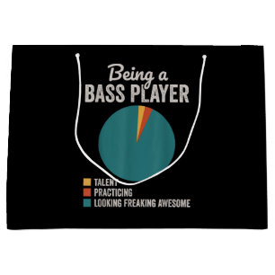 Als Bassist Musiker Funny Bass Gitarrist Große Geschenktüte