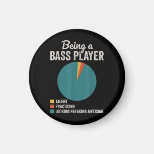 Als Bassist Musiker Funny Bass Gitarrist Magnet