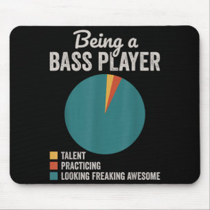 Als Bassist Musiker Funny Bass Gitarrist Mousepad