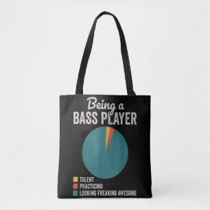 Als Bassist Musiker Funny Bass Gitarrist Tasche