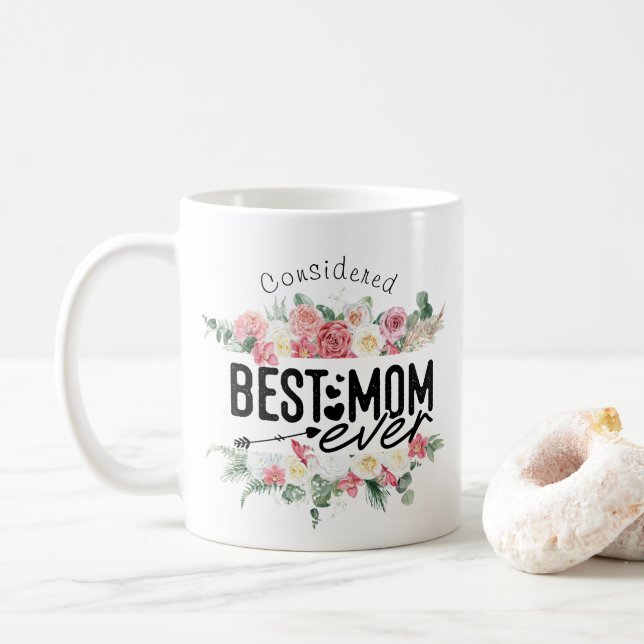 Als beste Mutter überhaupt personalisiert Mutterta Kaffeetasse (Mit Donut)
