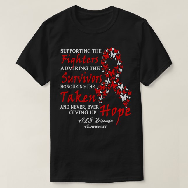 ALS-Bewusstsein für Krankheiten, die den Hintern d T-Shirt (Design vorne)