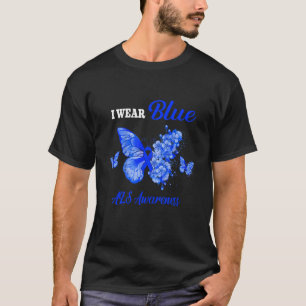 Als Bewusstsein trage ich Blauen Schmetterling T-Shirt