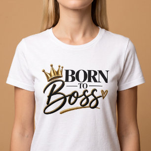 Als Chef geboren T-Shirt
