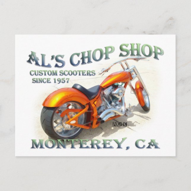 Al's Chop Shop Postkarte (Vorderseite)