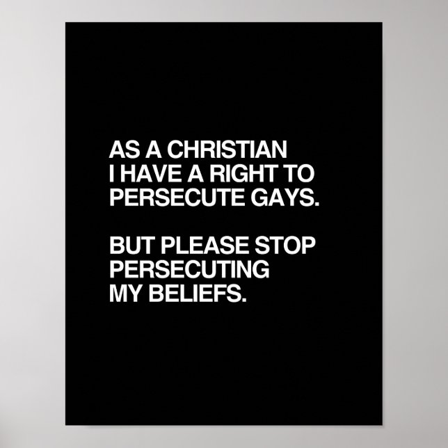ALS CHRISTLICH HABE ICH EIN RECHT, SPIELE ZU verfo Poster (Vorne)