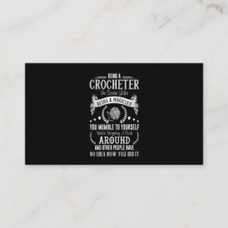 Als Crocheter ein Magier Visitenkarte