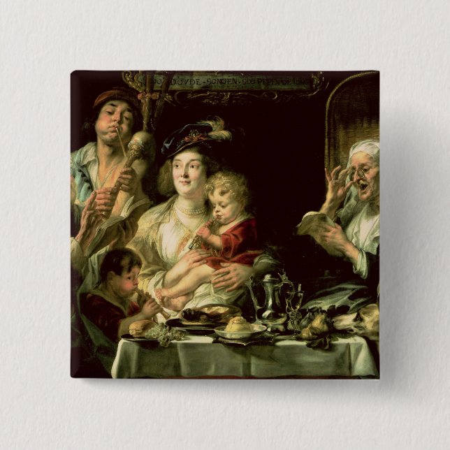 Als das alte singen Sie, so das junge Rohr, 1638 Button (Vorderseite)