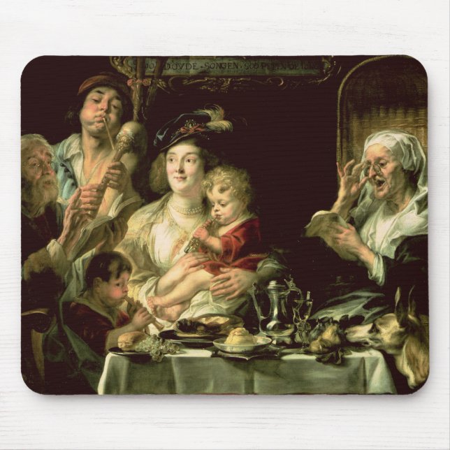 Als das alte singen Sie, so das junge Rohr, 1638 Mousepad (Vorne)