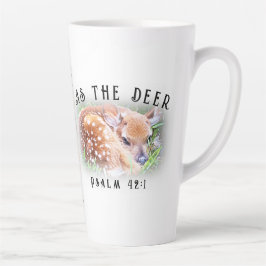 Als das Hirschpsalm 42:1 Sweet Baby Fawn Christlic Milchtasse