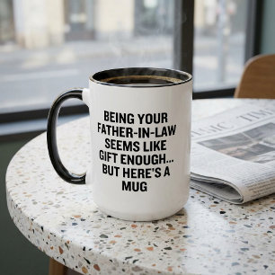 Als dein Schwiegervater zu sein scheint Geschenk g Zweifarbige Tasse
