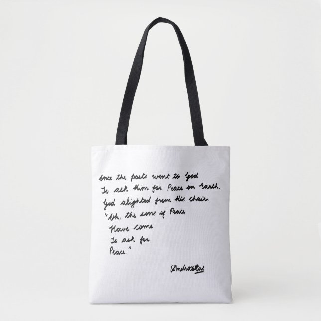 Als die Dichter zu Gott gingen Tasche (Vorderseite)