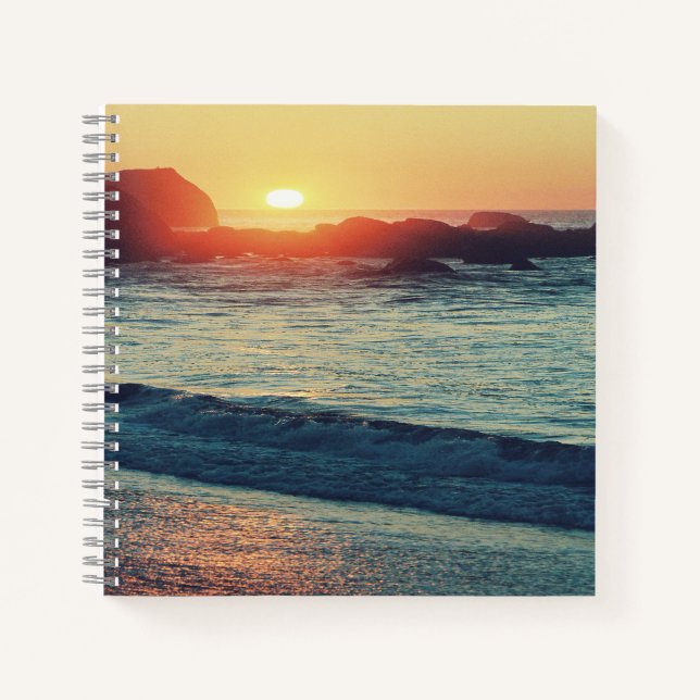 Als die Sonne Sets...... Notizbuch (Vorderseite)