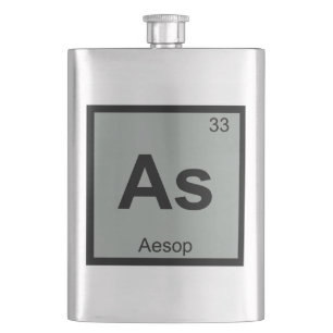 Als - Fabeln von Äsop Chemie Periodensystem Symbol Flachmann
