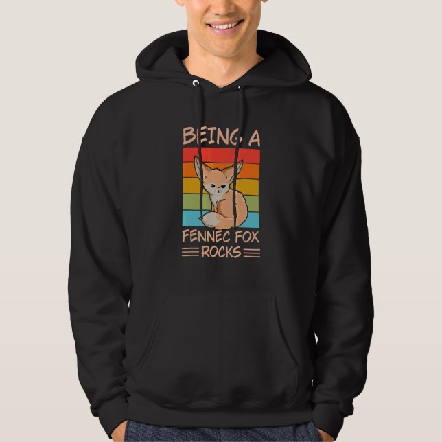 Als Fennec-Fuchsgestein für einen Fennec-Fuchs Hoodie (Vorderseite)