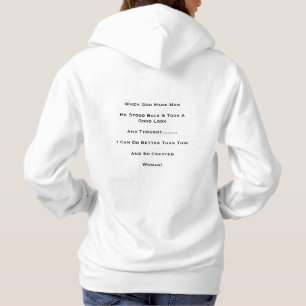 "Als Gott den Mann erschuf" Hoodie