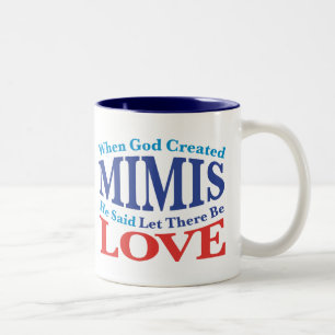Als Gott Mimis schuf Zweifarbige Tasse