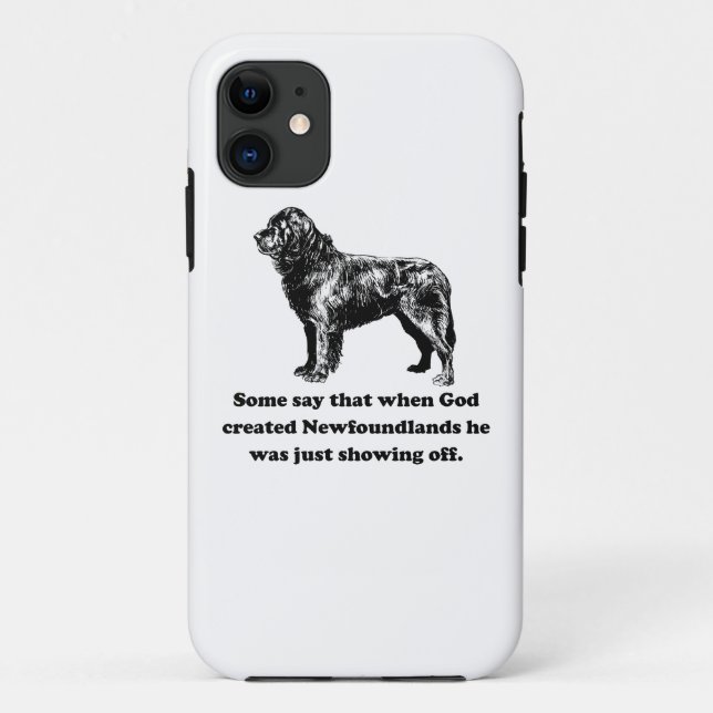 Als Gott Newfoundlands schuf Case-Mate iPhone Hülle (Rückseite)
