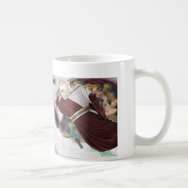 Als Gott Sie machte, brach er die Form! Kaffeetasse (Rechts)