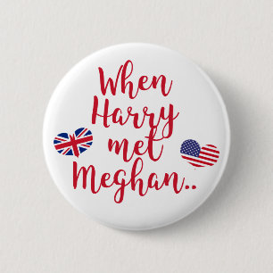 Als Harry Meghan traf Fun Royal Wedding Button