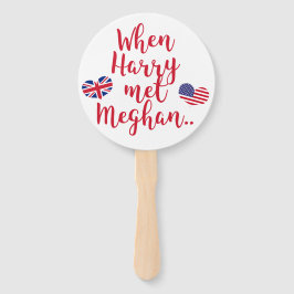 Als Harry Meghan traf | Fun Royal Wedding Fächer