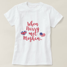 Als Harry Meghan traf | Fun Royal Wedding T-Shirt