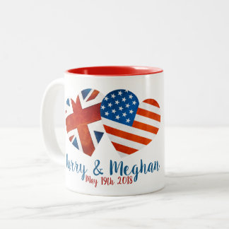 Als Harry Meghan traf Zweifarbige Tasse