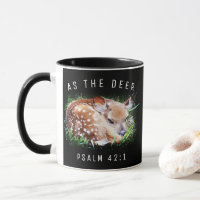 Als Hirschpsalm 42:1 Baby Fawn Bible Verse