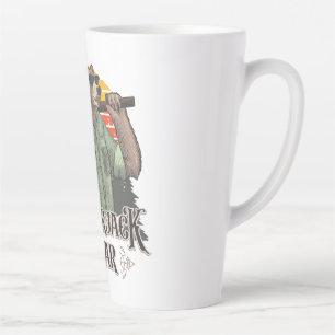 Als Holzfäller verkleideter Sonnenbär Milchtasse