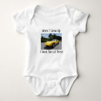 Als ich 1973 aufwuchs, Corvette Baby Bodysuit