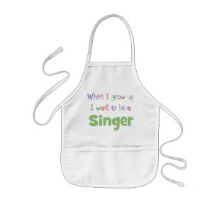 Als ich aufwuchs Sänger Kinderschürze