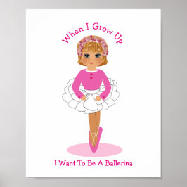 Als ich aufwuchs, Wollte ich, Ballerina zu werden Poster