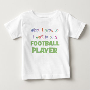 Als ich den Fußballspieler aufwuchs Baby T-shirt
