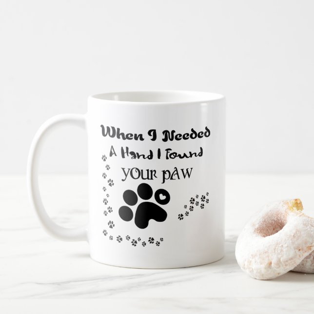 Als ich eine Hand benötigte, fand ich Ihre Kaffeetasse (Mit Donut)